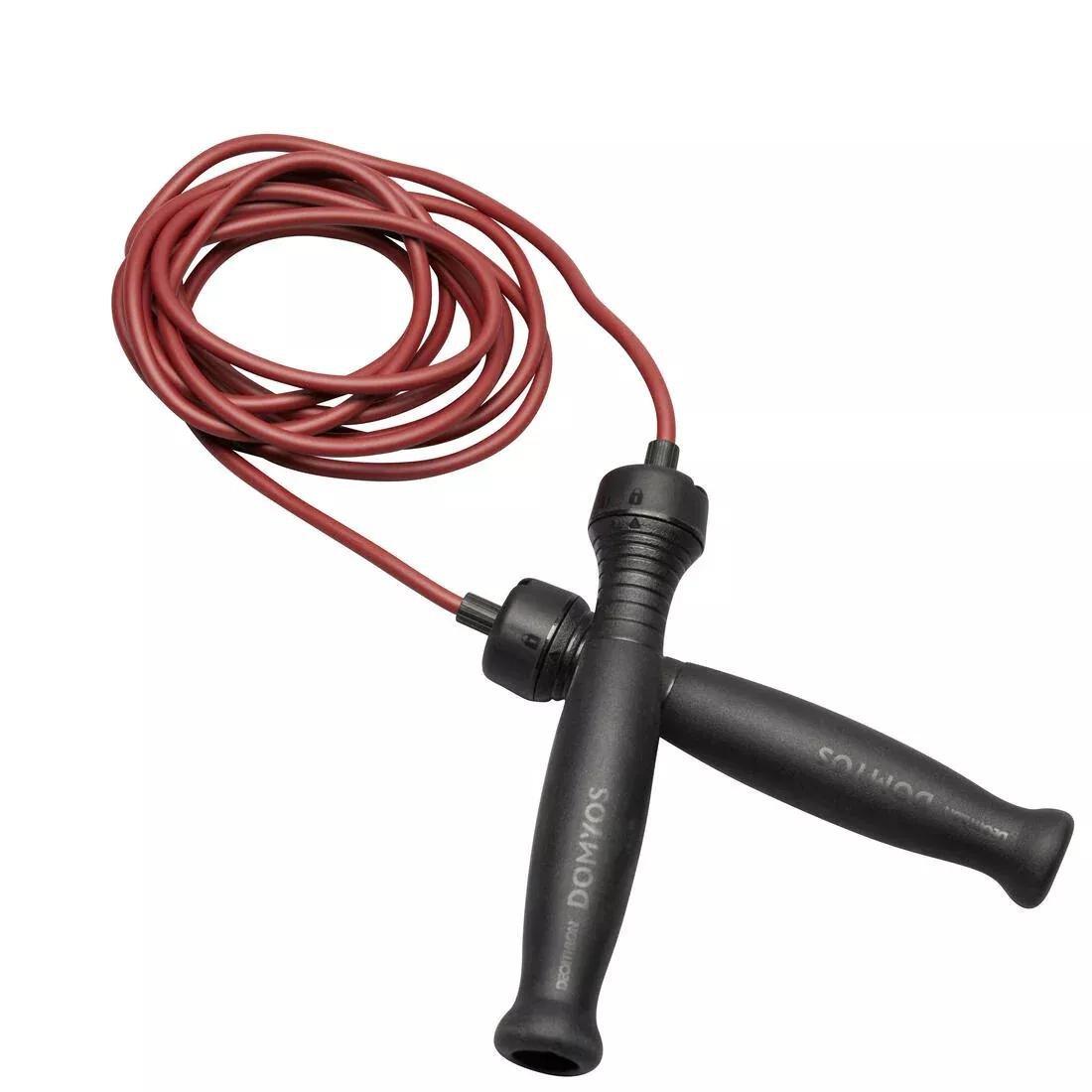 Unisex Skipping Rope - 500 Rubber, Purple, No Color, large image number 2