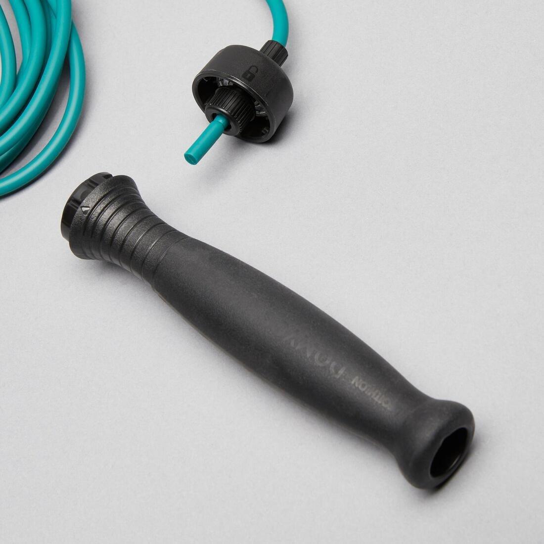 Unisex Skipping Rope - 500 Rubber, Purple, No Color, large image number 7