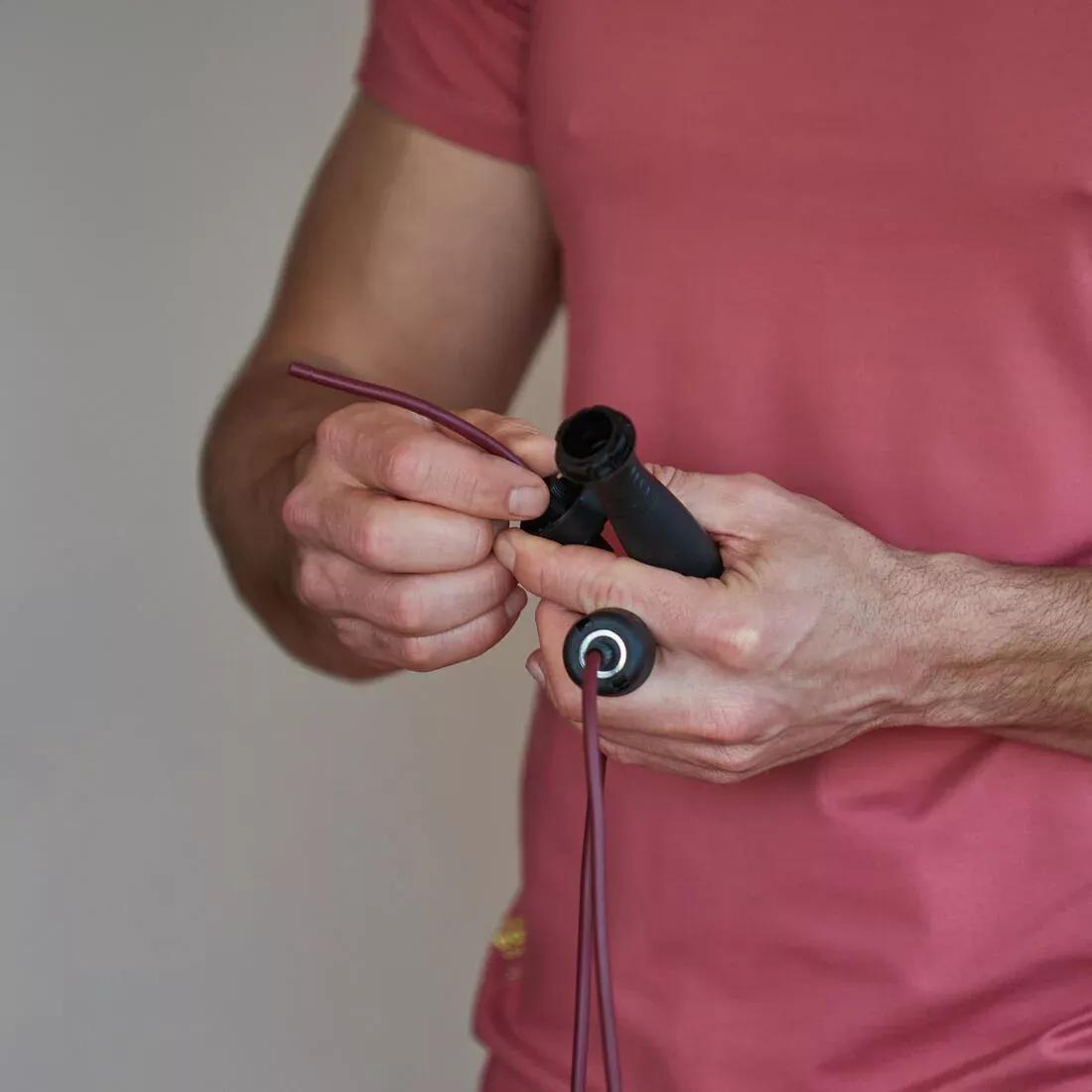 Unisex Skipping Rope - 500 Rubber, Purple, No Color, large image number 14