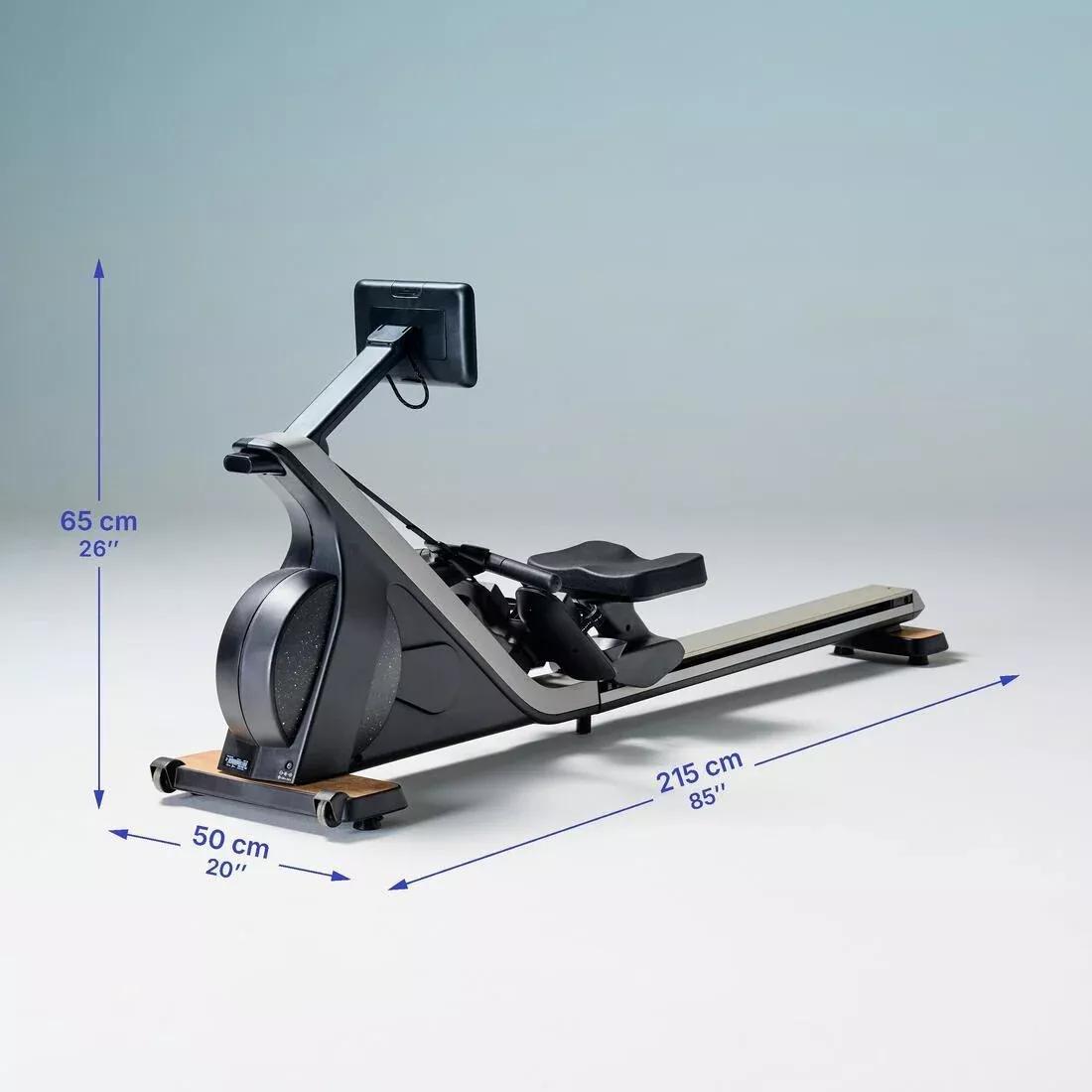 Rowing Machine - Training Rower 900 - Decathlon Warranty, Black, No Color, large image number 2