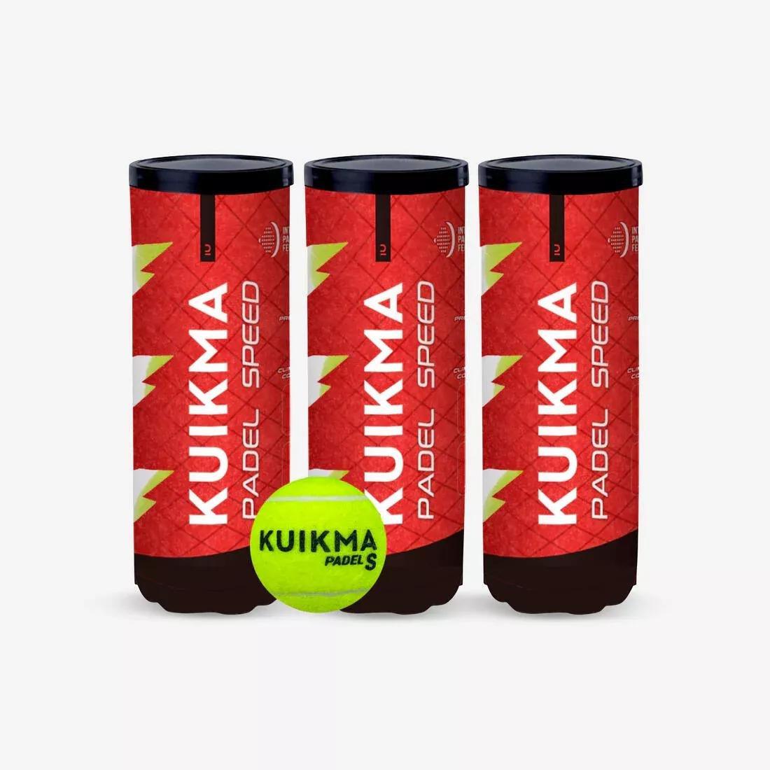 DEFAULT Pressurised Padel Balls PB Speed Tri-Pack, No Color, large image number 0