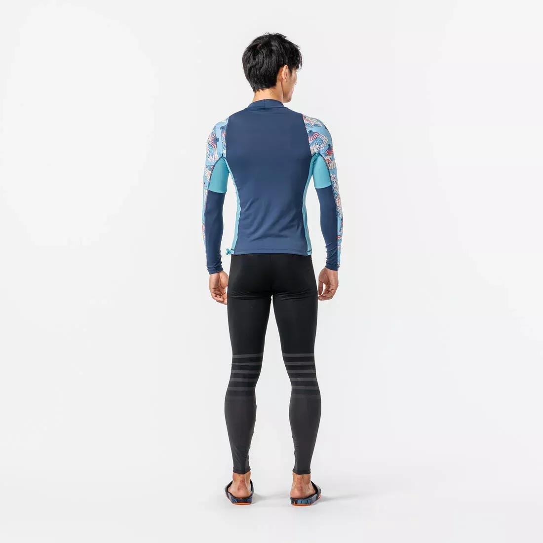 Men Surfing Eco Anti-Uv Leggings - 100, Blue, , large image number 2
