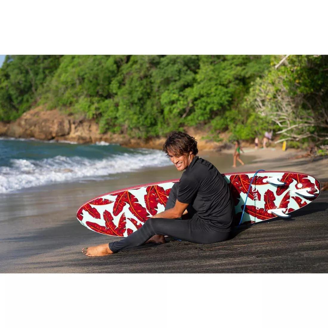 Men Surfing Eco Anti-Uv Leggings - 100, Blue, No Color, large image number 8