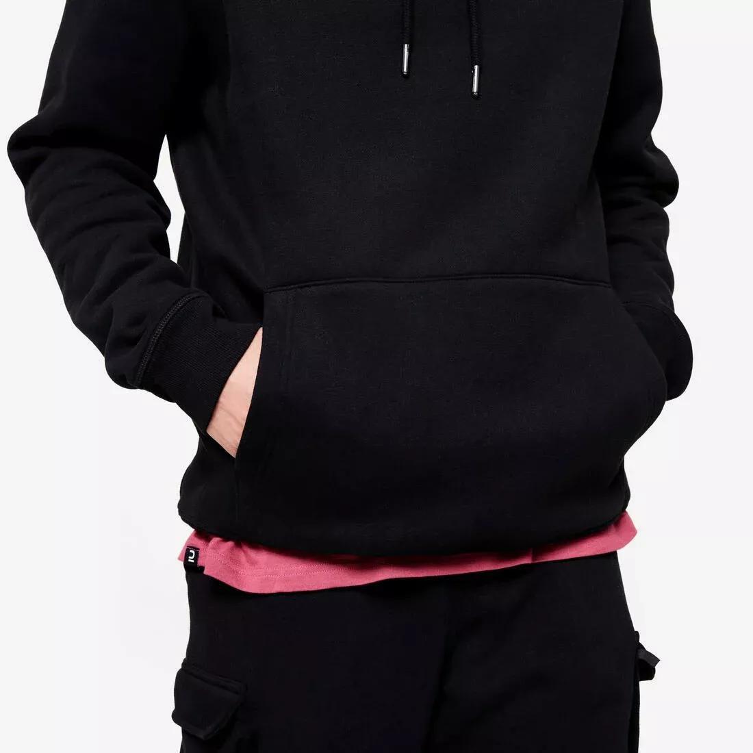 DOMYOS--SWEAT HOOD 520 WARM M BLACK, , large image number 5
