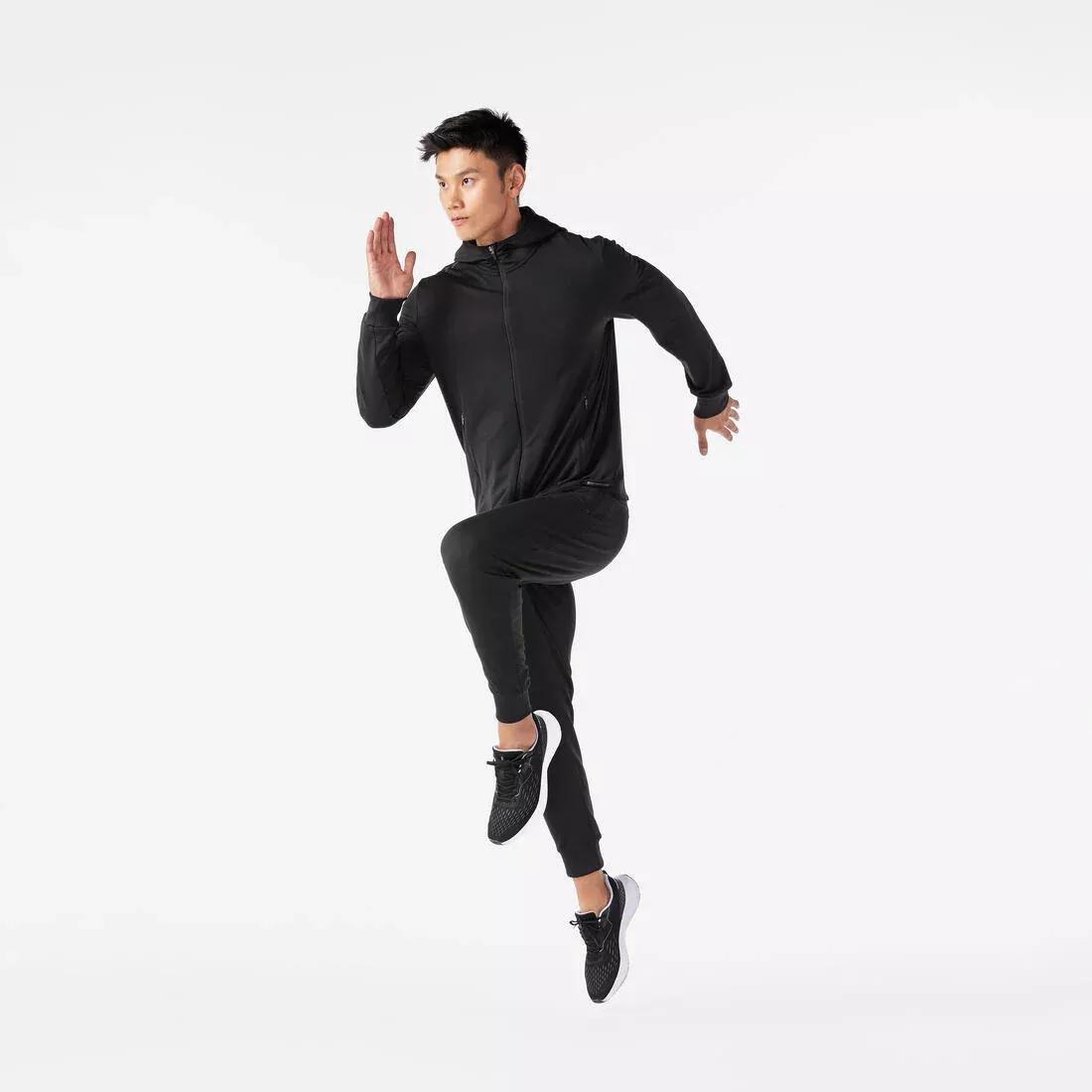 Men's warm running jacket - KIPRUN RUN 100 Warm, orange, , large image number 3