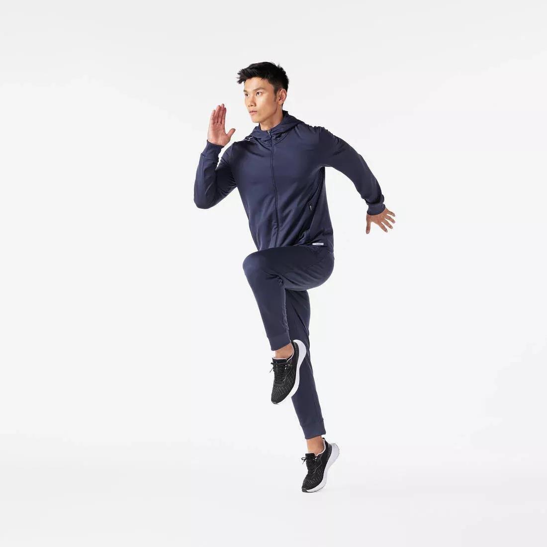 Men's warm running jacket - KIPRUN RUN 100 Warm, orange, , large image number 8