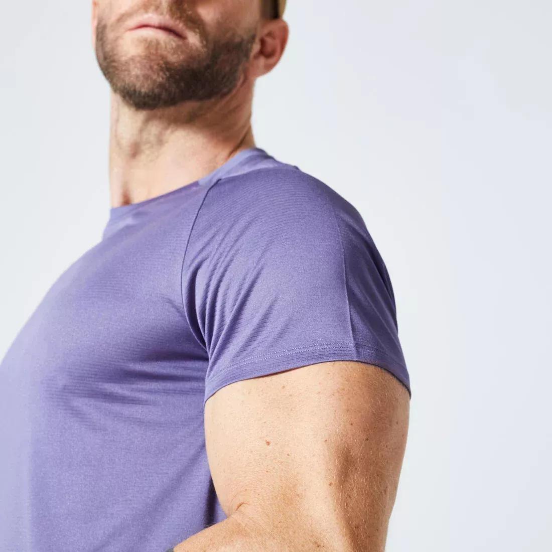 Men Regular Crew Neck Breathable Fitness T-Shirt, Black, , large image number 9