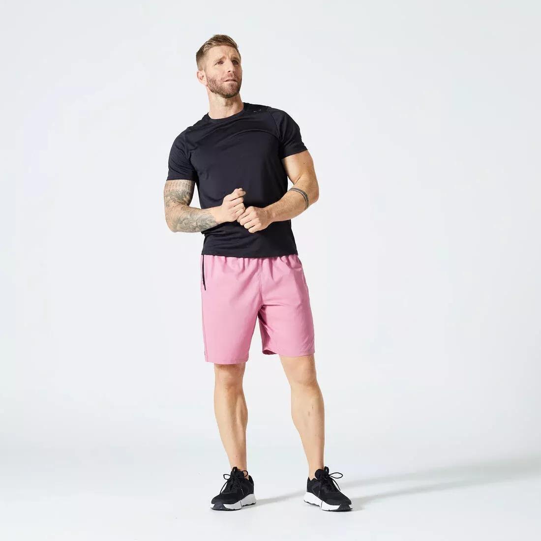Men Regular Crew Neck Breathable Fitness T-Shirt, Black, , large image number 13
