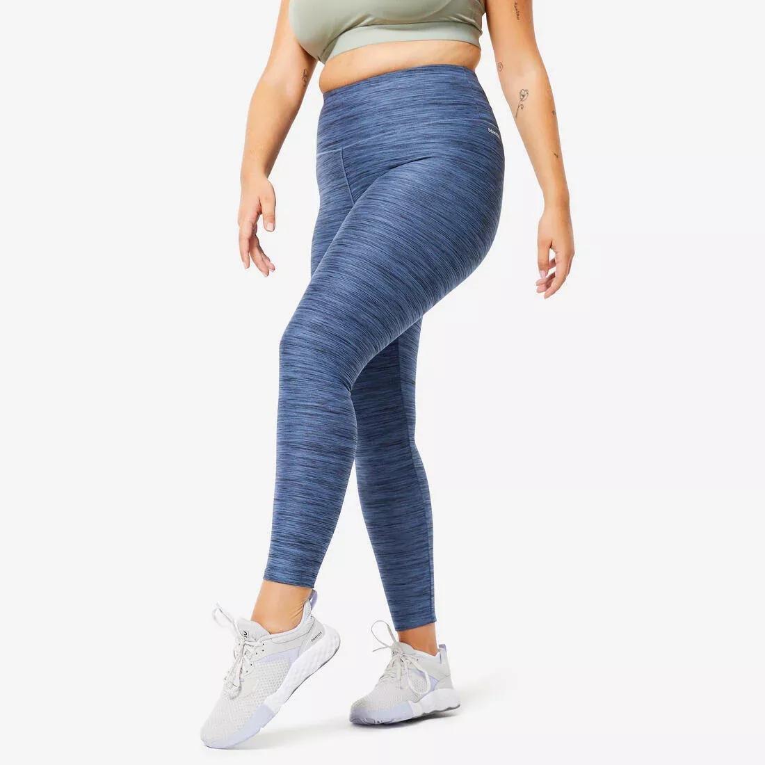 COMET BLUE Women's High-Waisted Cardio Fitness Leggings, No Color, large image number 0