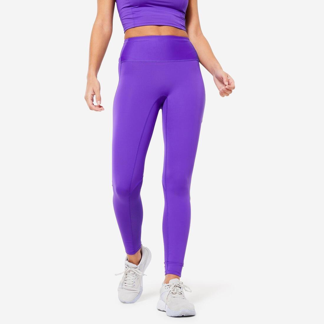 Women Shaping Fitness Cardio High-Waisted Leggings, Purple, No Color, medium