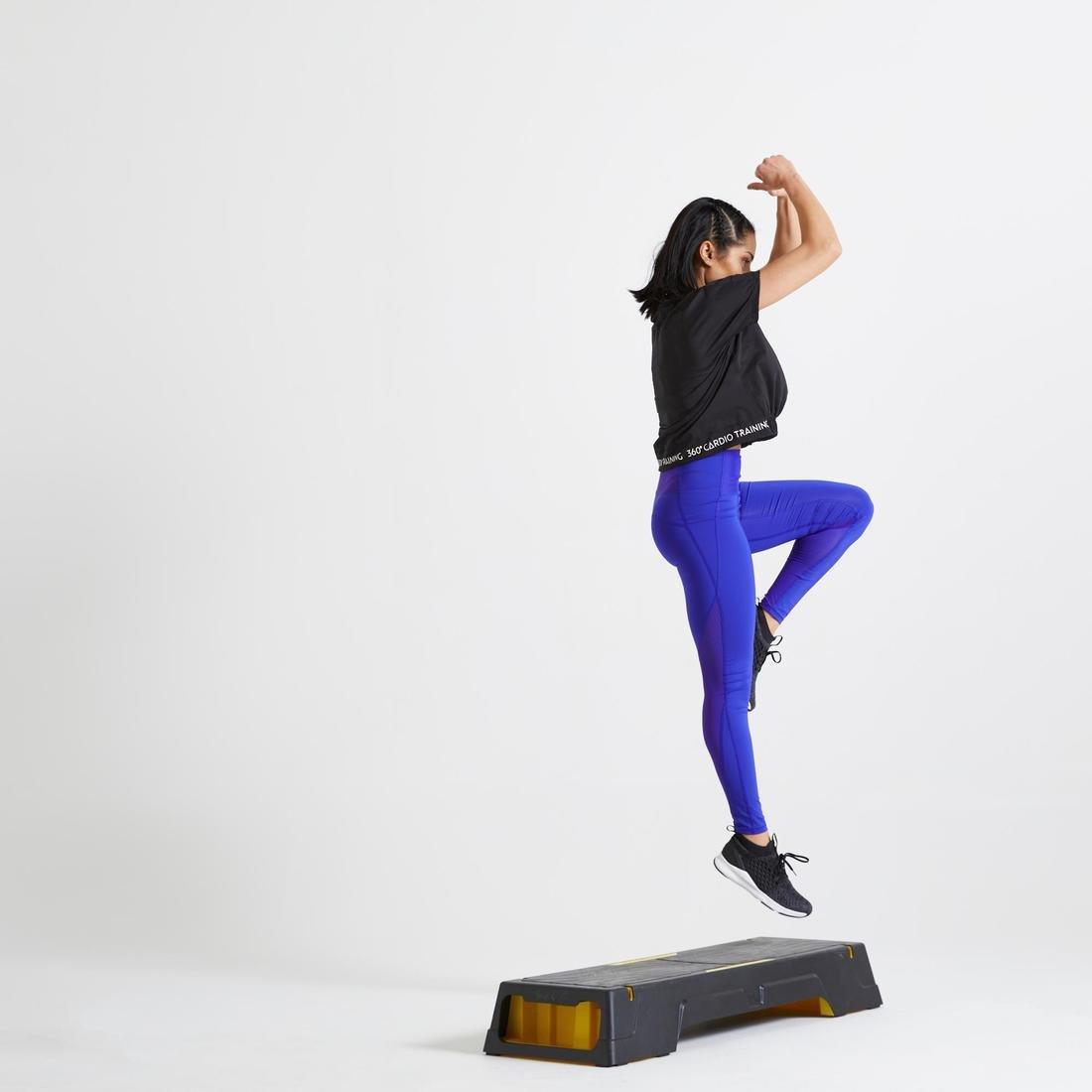 Women Shaping Fitness Cardio High-Waisted Leggings, Purple, No Color, large image number 9