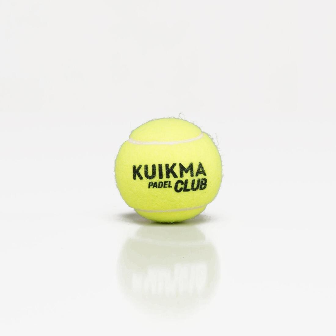 Set of 3 Padel Balls, Yellow, No Color, large image number 4