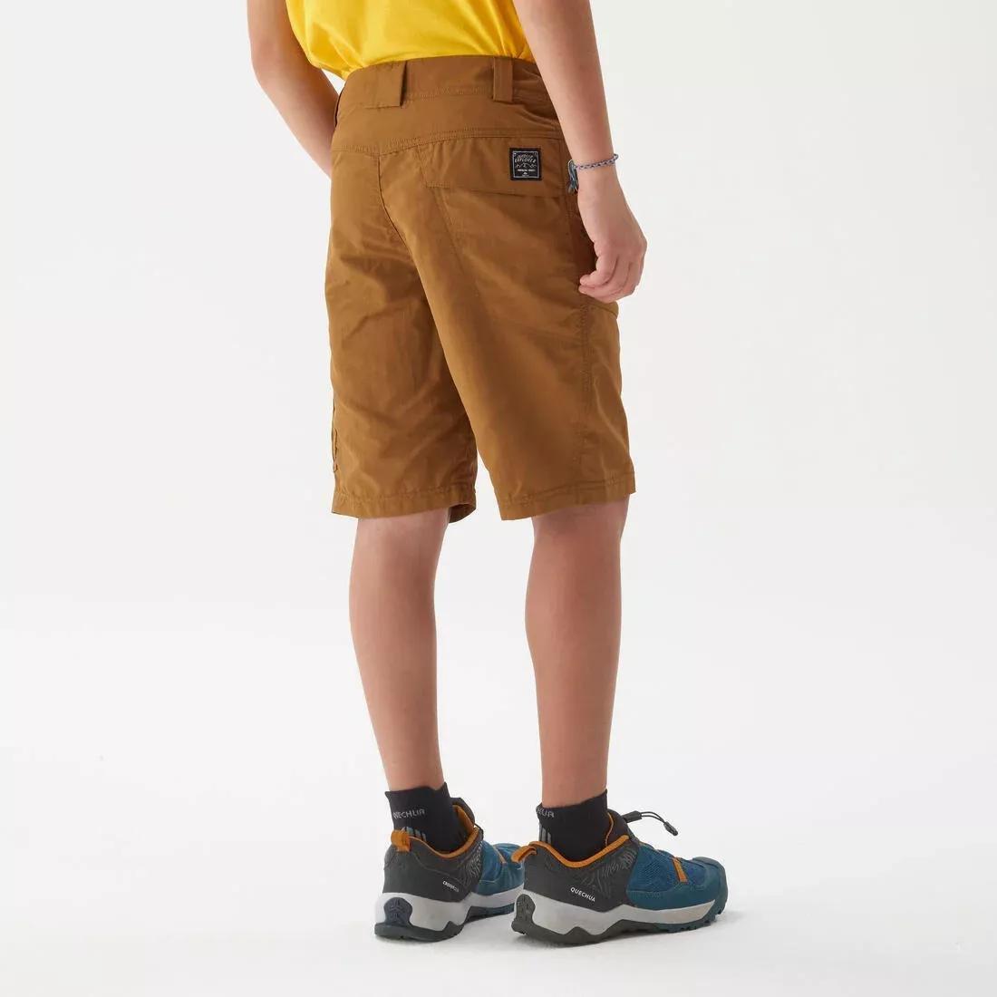 Kids Unisex Hiking Shorts - 7-15 Years - MH500, Brown, No Color, large image number 11