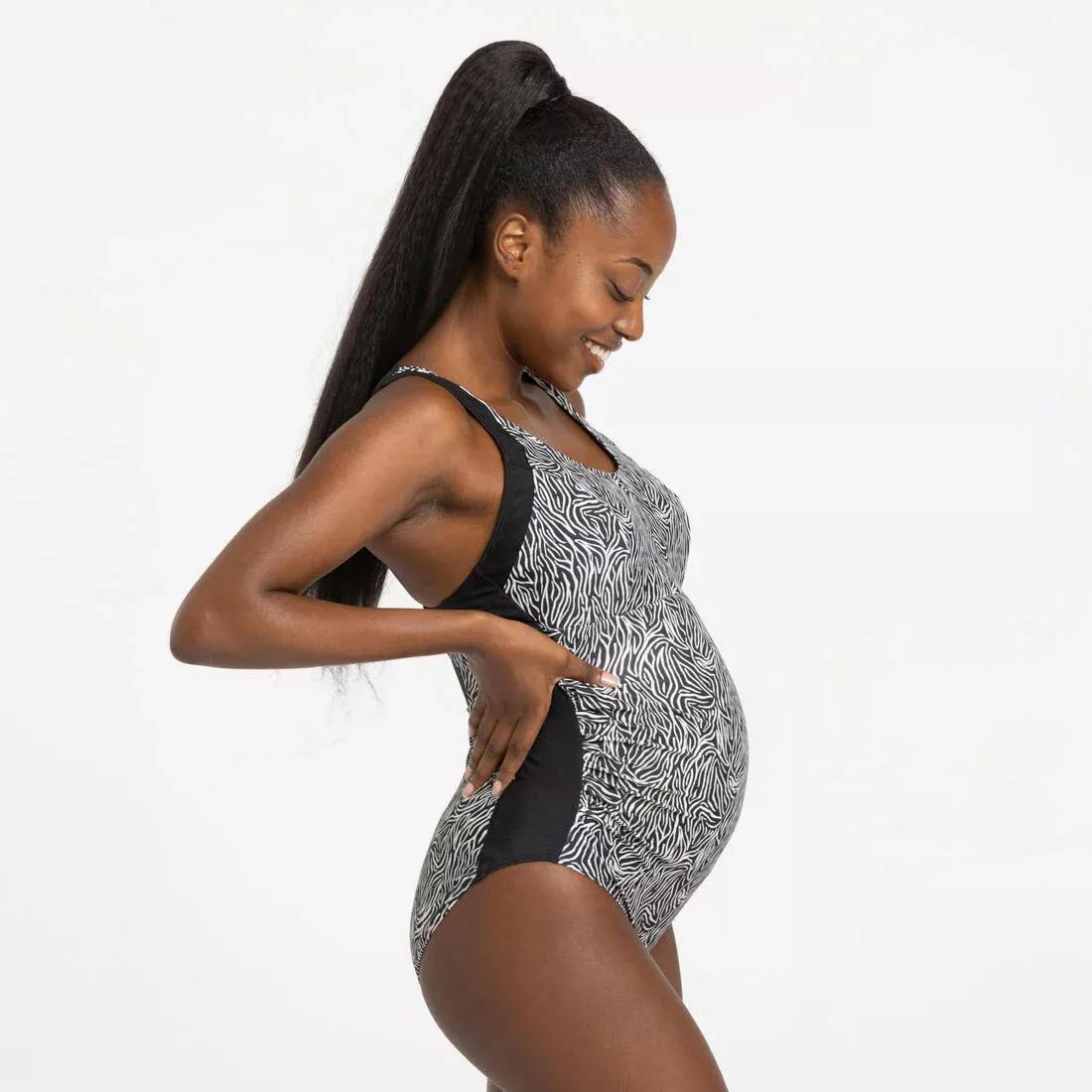 Women One-piece Maternity Swimsuit Emy Zeb, Black, , large image number 1