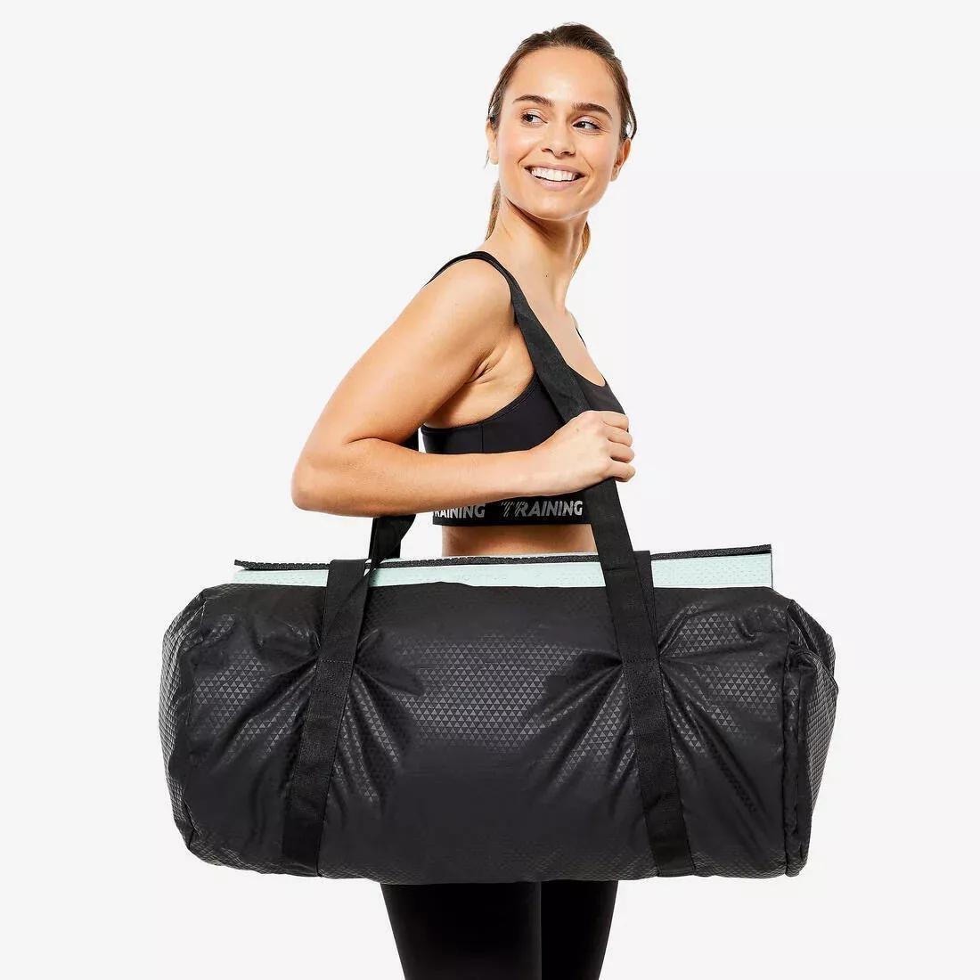 DOMYOS--FITNESS BAG FOLD 50 L BLACK, , medium