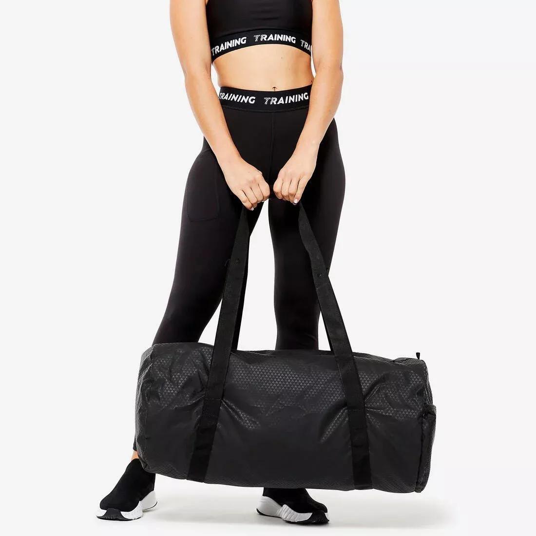 DOMYOS--FITNESS BAG FOLD 50 L BLACK, 5401_000, large image number 5