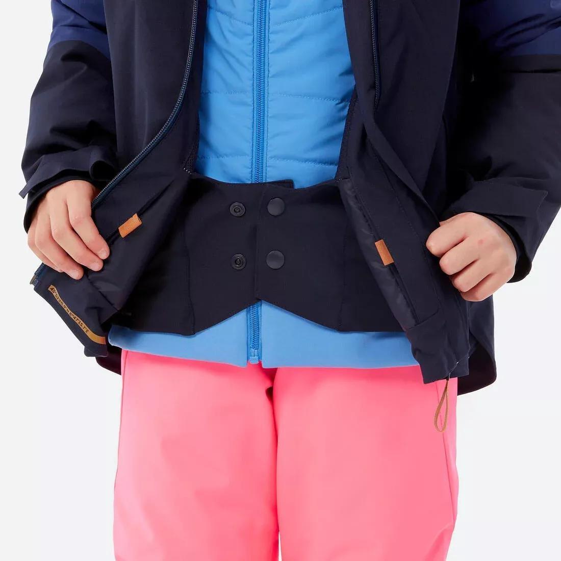 PEBBLE BEIGE Girls' warm and waterproof ski jacket, 8-14 years, 900, No Color, large image number 4