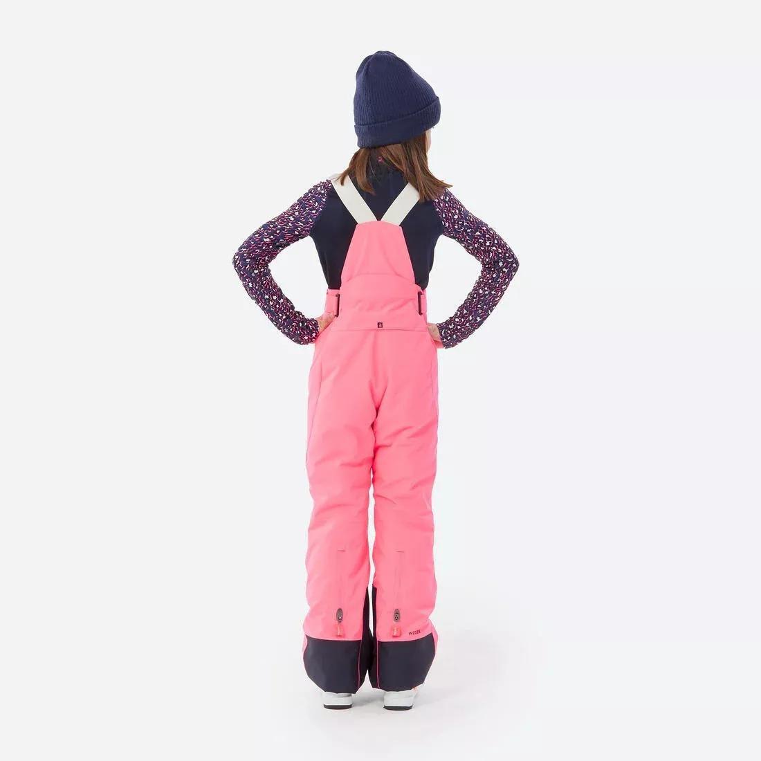 FLUO CRIMSON Kids' warm and waterproof ski trousers PNF 900, , large image number 3