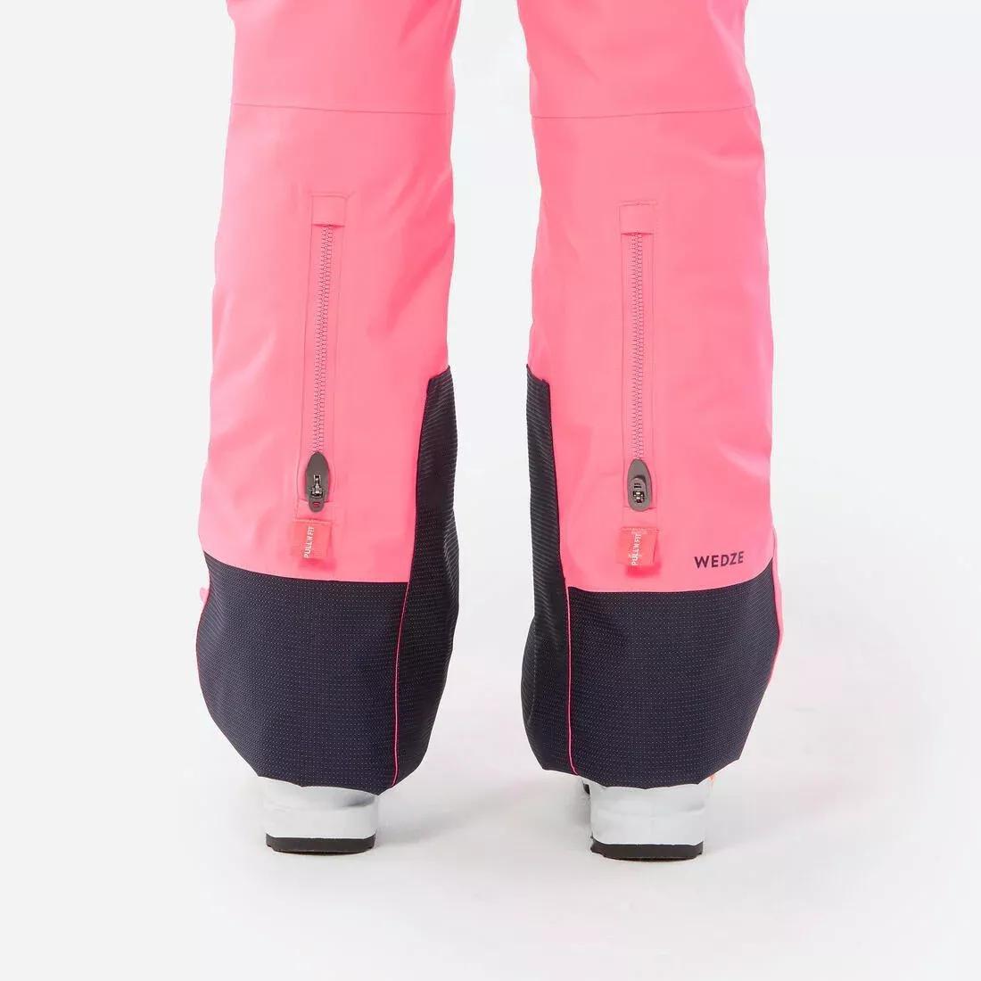 FLUO CRIMSON Kids' warm and waterproof ski trousers PNF 900, , large image number 7