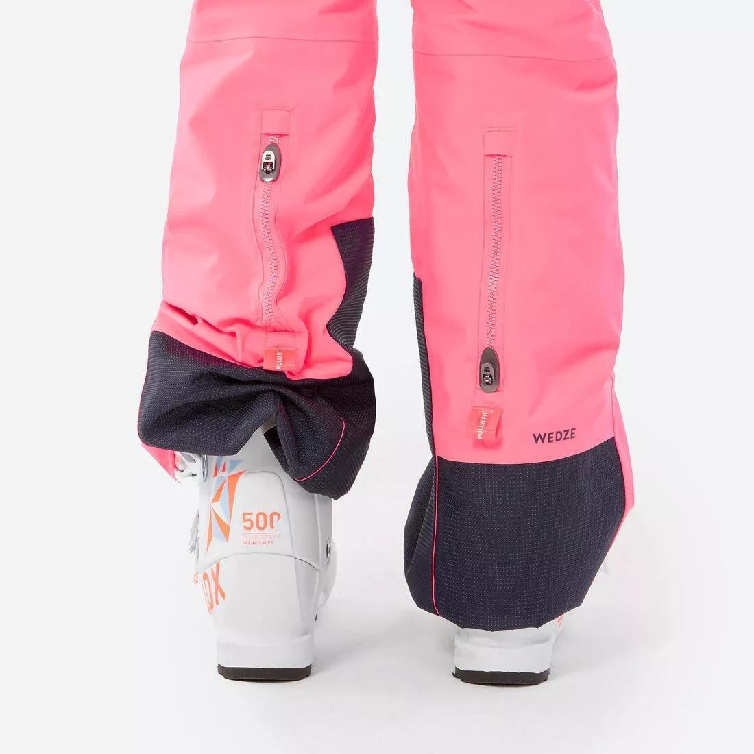 FLUO CRIMSON Kids' warm and waterproof ski trousers PNF 900, , large image number 8