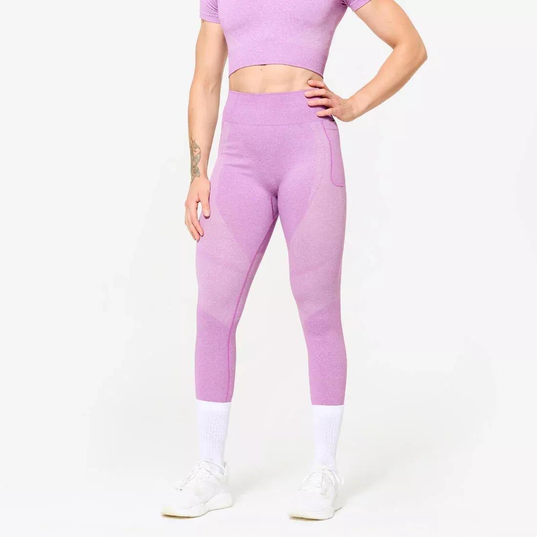 DOMYOS--FTI 900 SEAMLESS PINK, No Color, large image number 0