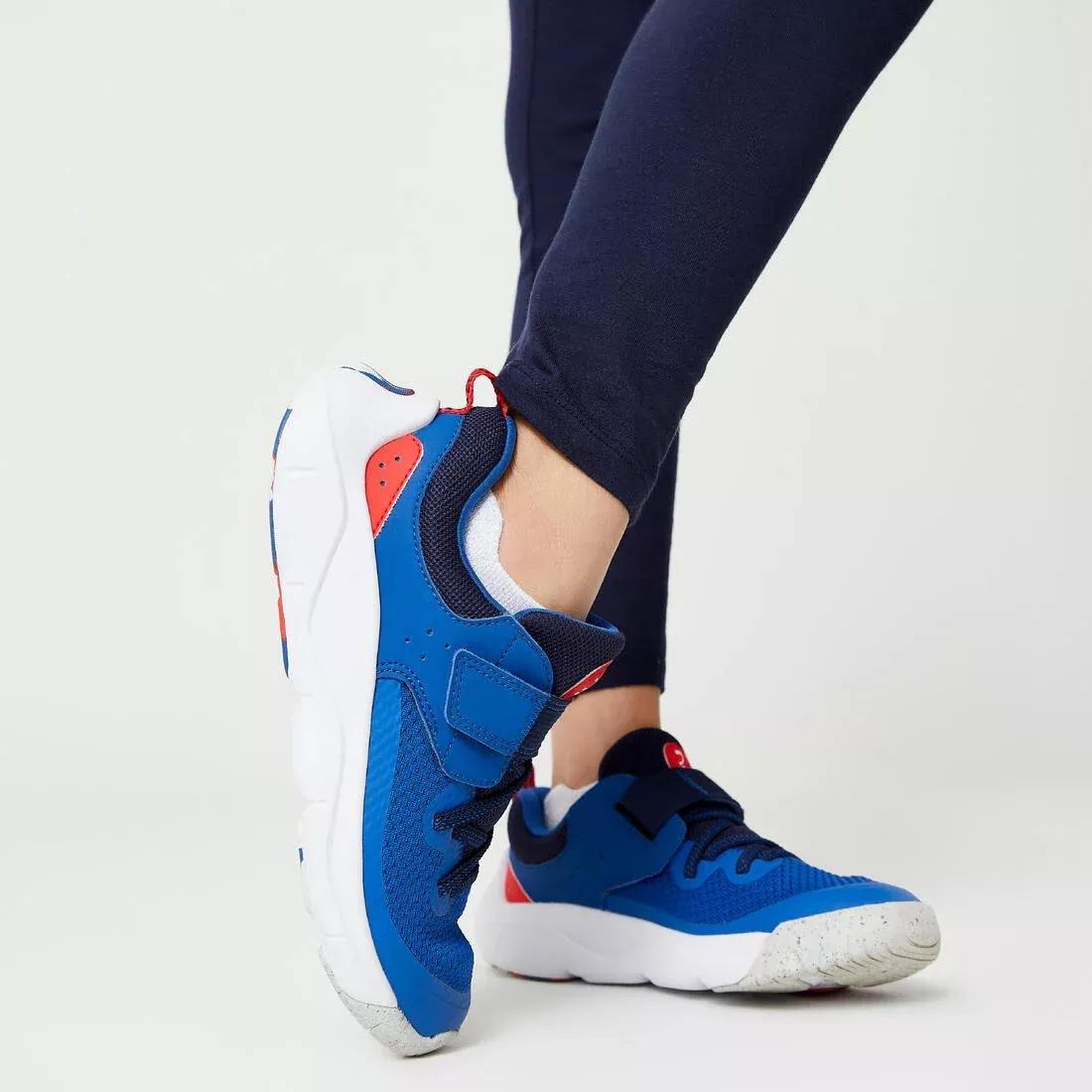 Kids Unisex Lightweight Rip-Tab And Elasticated Laces Shoes Playful Fast, Blue, No Color, large image number 7