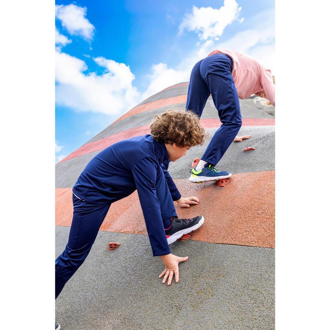 SMOKED BLACK Kids' Lightweight Rip-Tab and Elasticated Laces Shoes Playful Fast, No Color, large image number 7