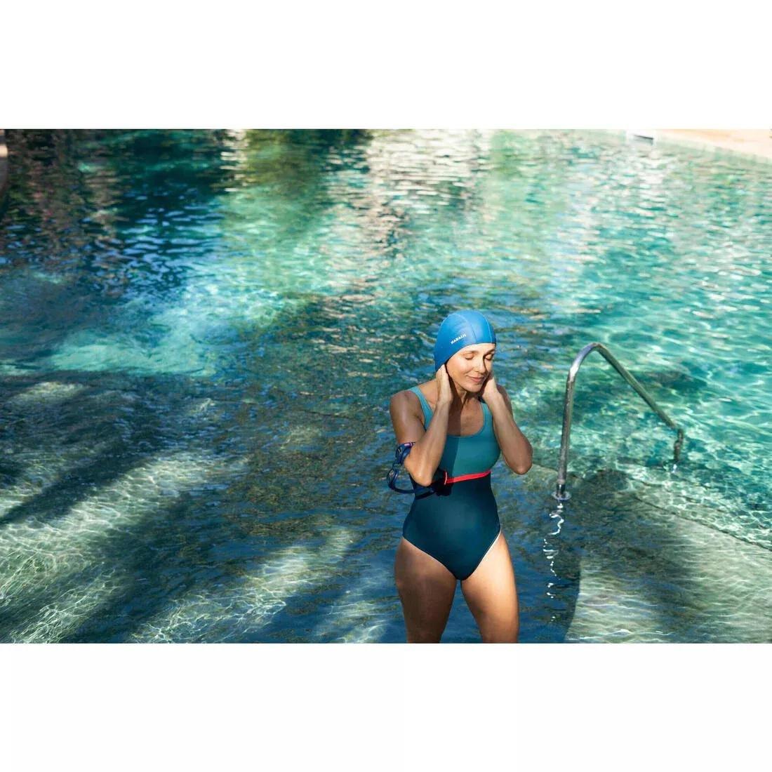 Coated mesh swimming cap size M, Blue, No Color, large image number 3