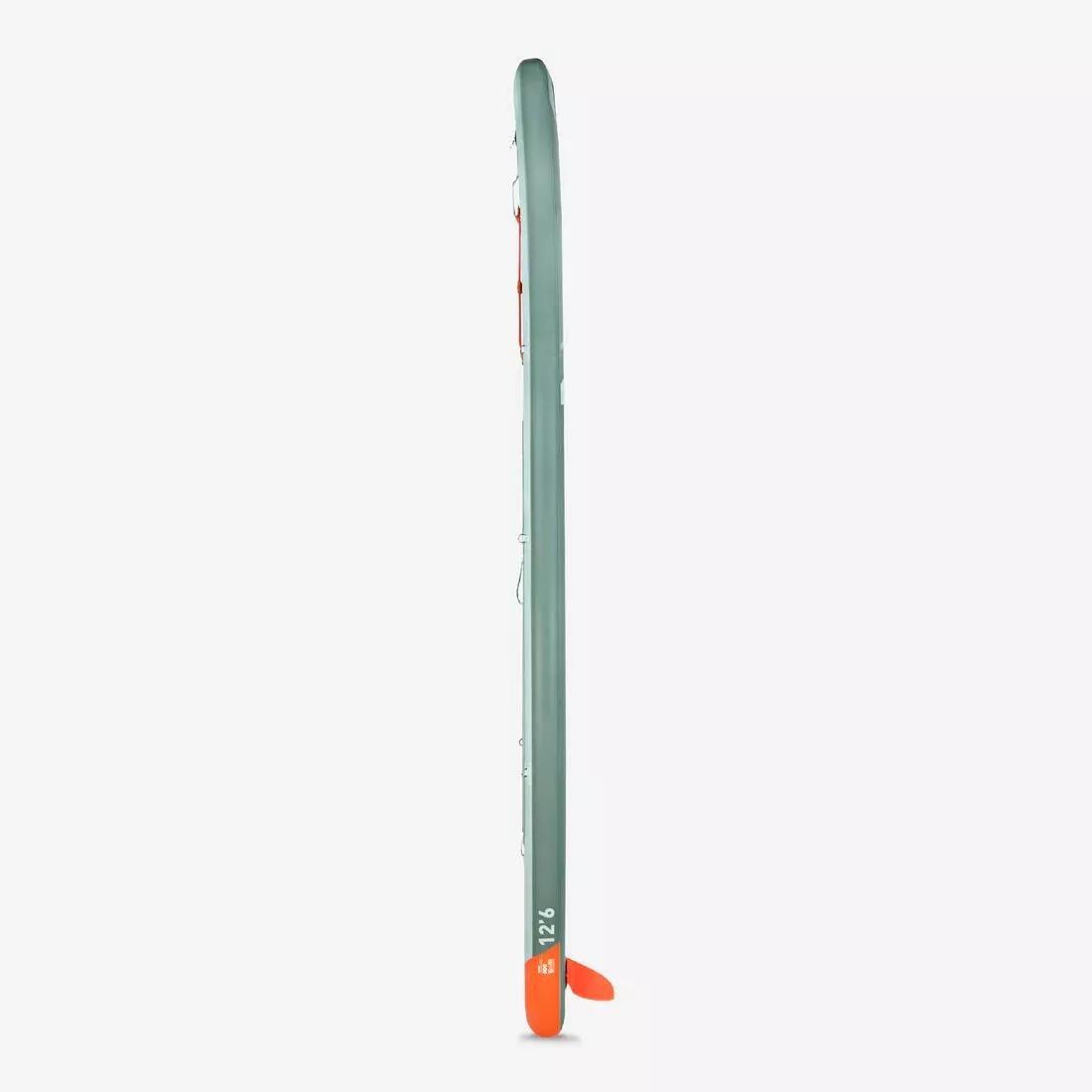 Inflatable Stand up paddle board exploration 12&rsquo;6 (up to 140 kg) - 500, Green, No Color, large image number 5