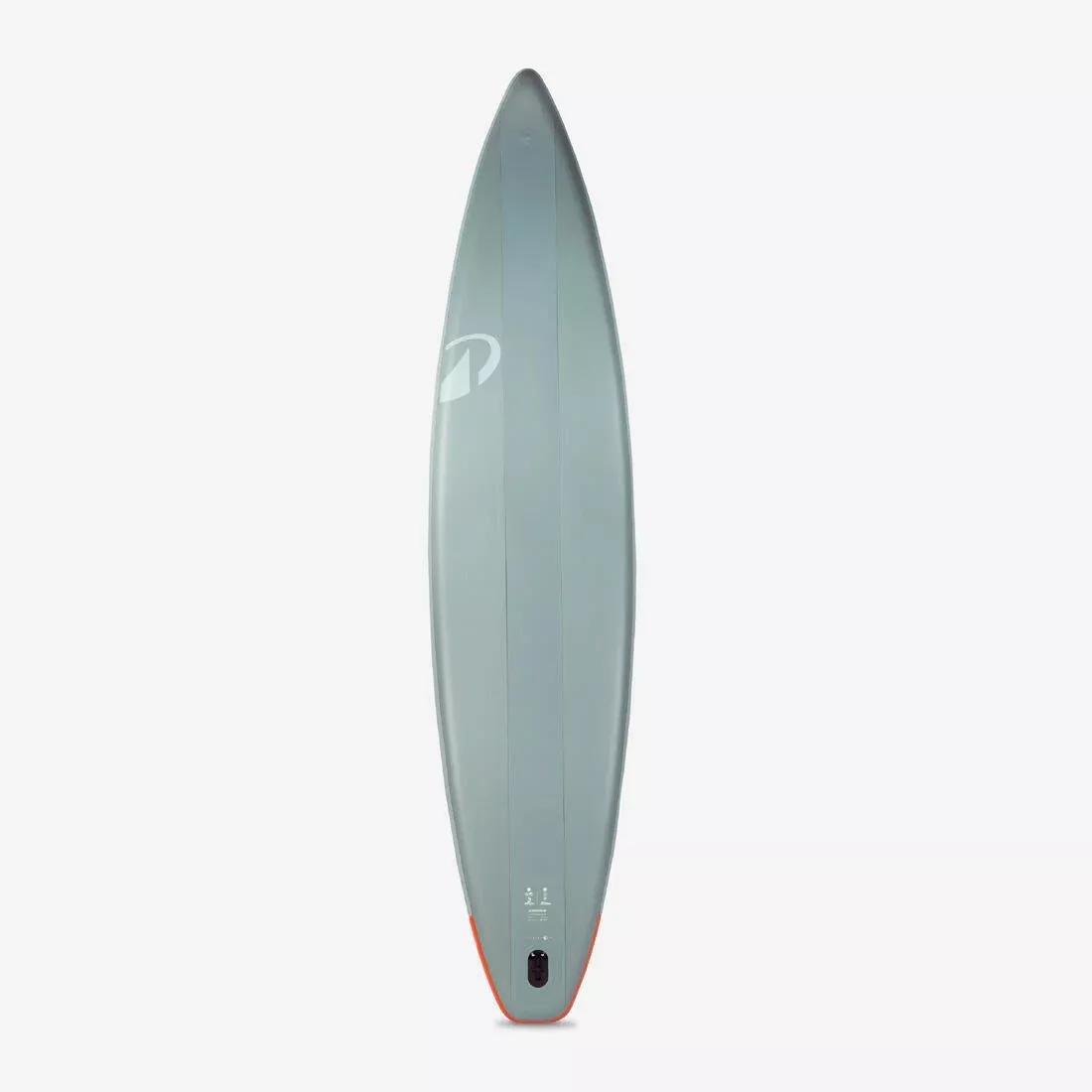Inflatable Stand up paddle board exploration 12&rsquo;6 (up to 140 kg) - 500, Green, No Color, large image number 6