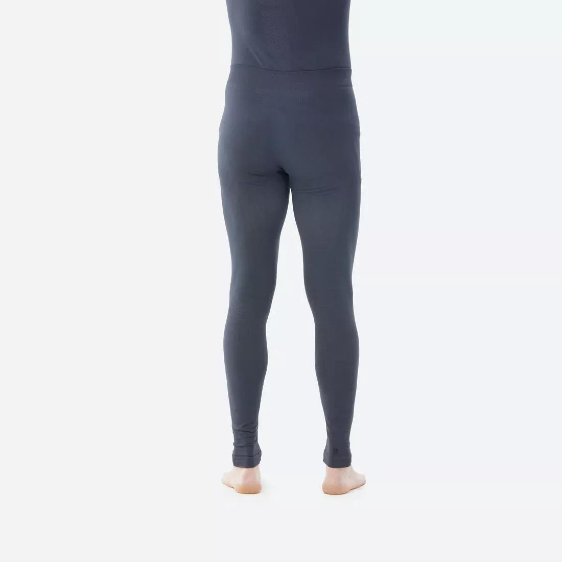 Men's seamless base layer bottoms, Dark grey, No Color, medium