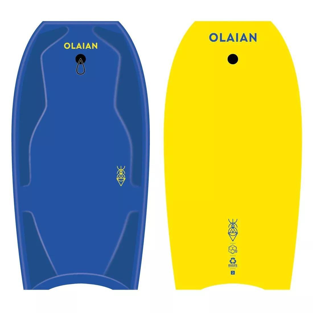 Bodyboard - 100 With Wrist Leash, Blue, , large image number 0