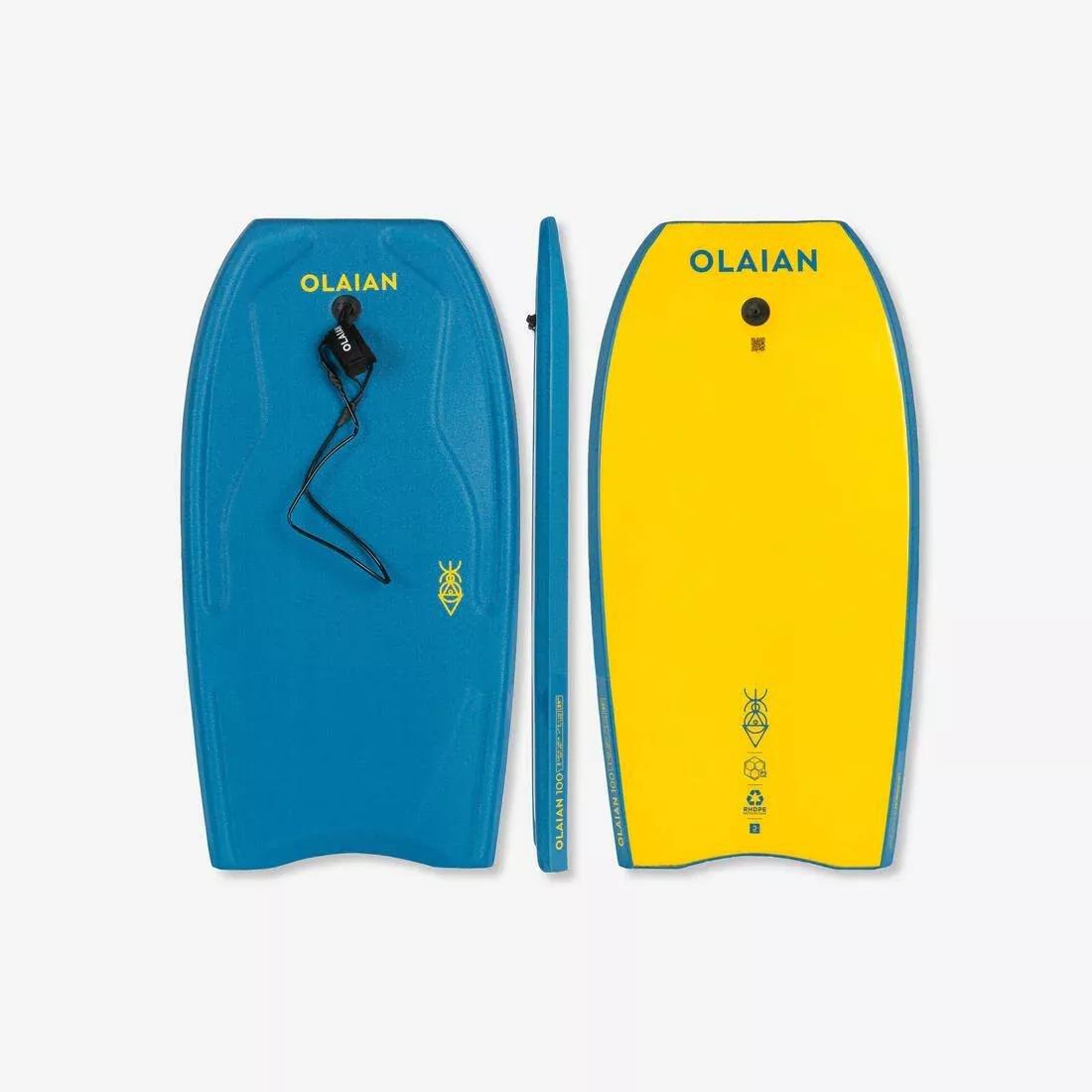 Bodyboard - 100 With Wrist Leash, Blue, , large image number 6