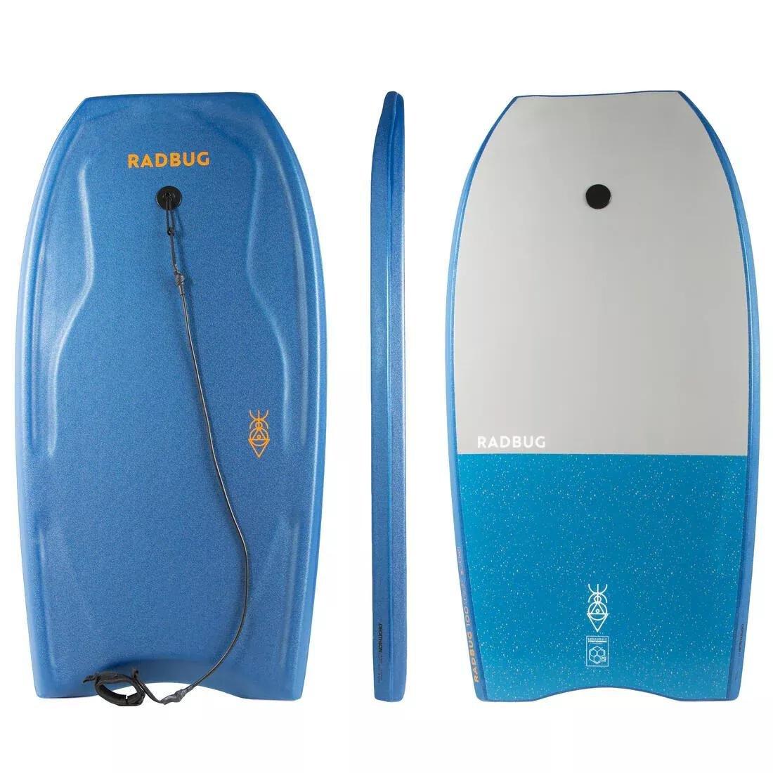 Bodyboard - 100 With Wrist Leash, Blue, , large image number 9