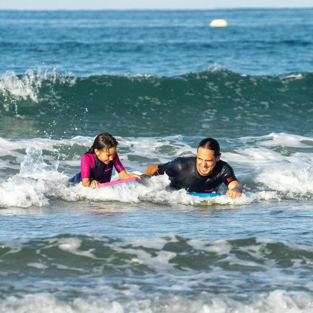 Kids Unisex Bodyboard With Wrist Leash - 100, Prussian Blue, No Color, large image number 11