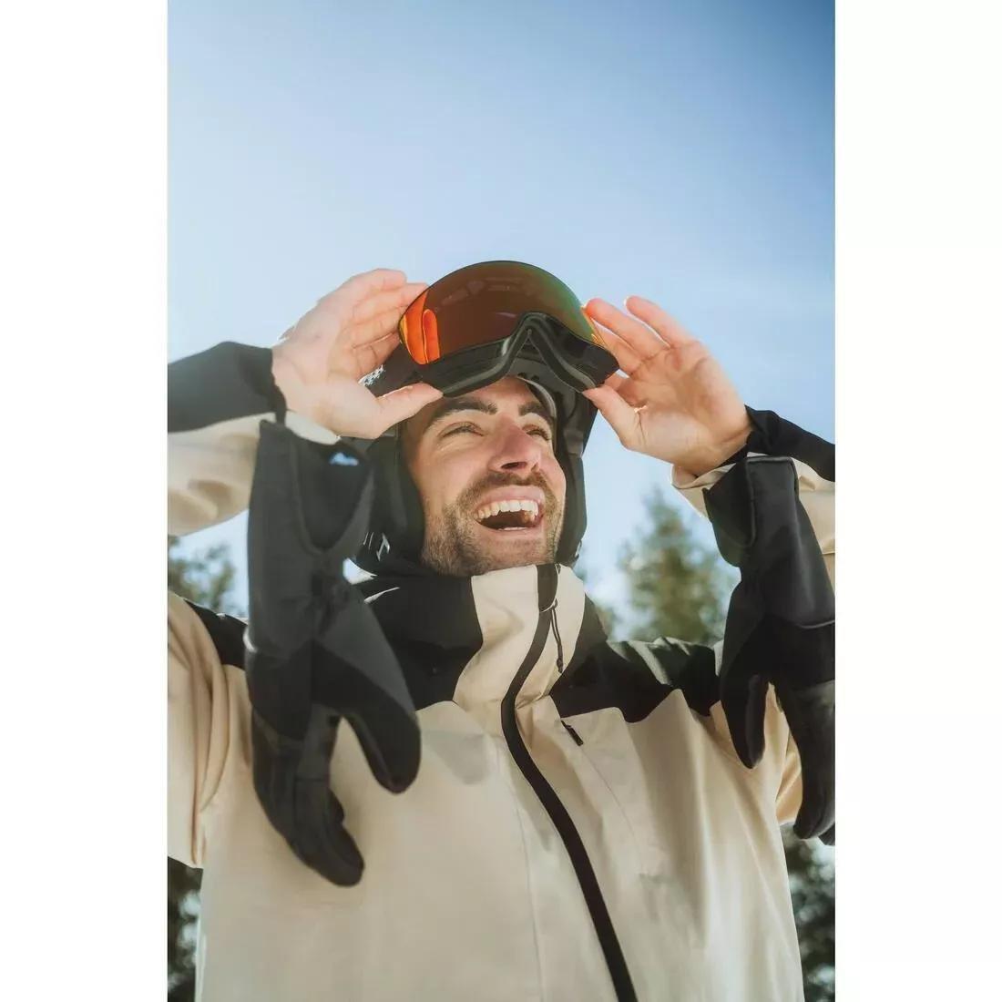 Men Warm Ski Jacket - 500, Yellow, 5401_000, large image number 11