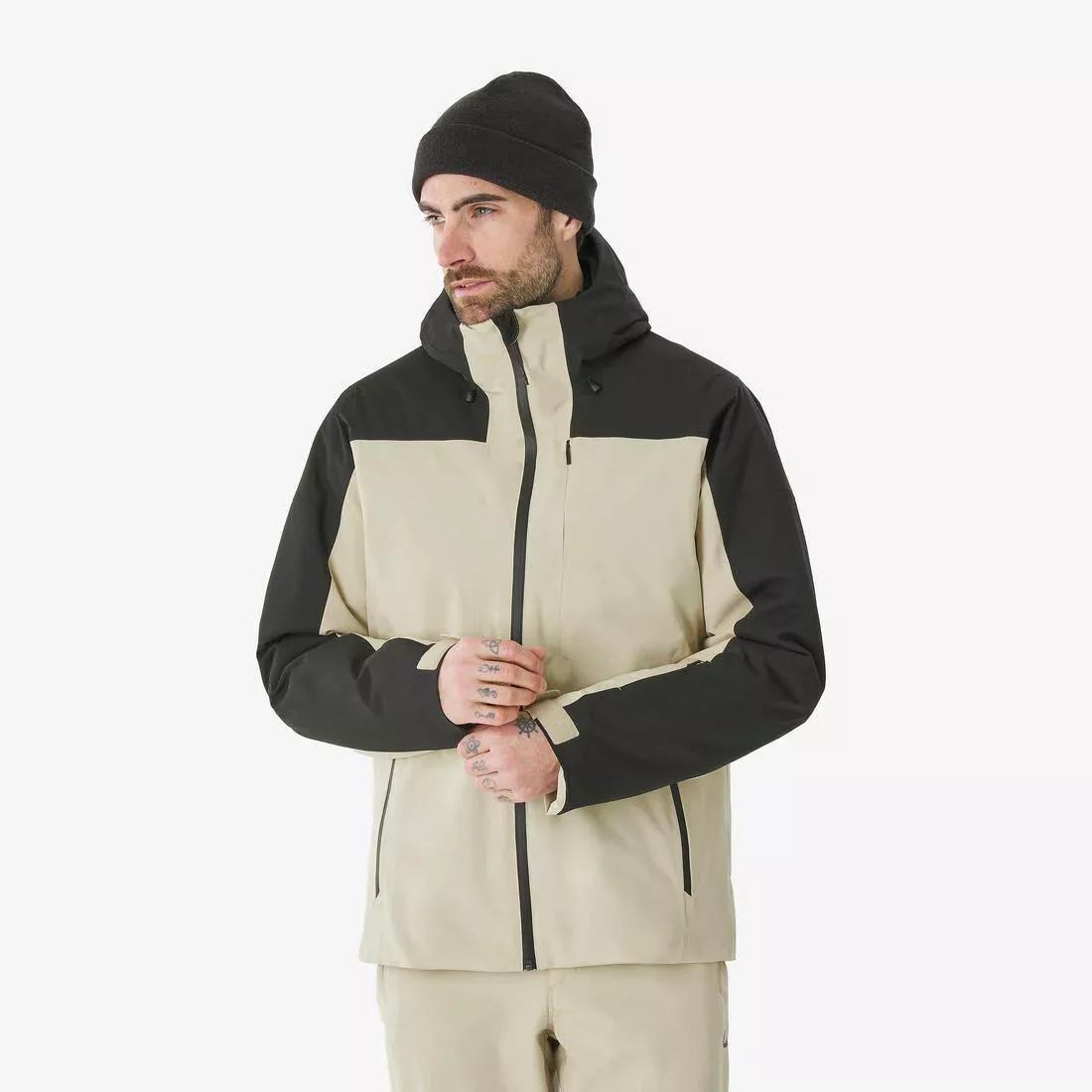 Men Warm Ski Jacket - 500, Black, 5401_000, medium