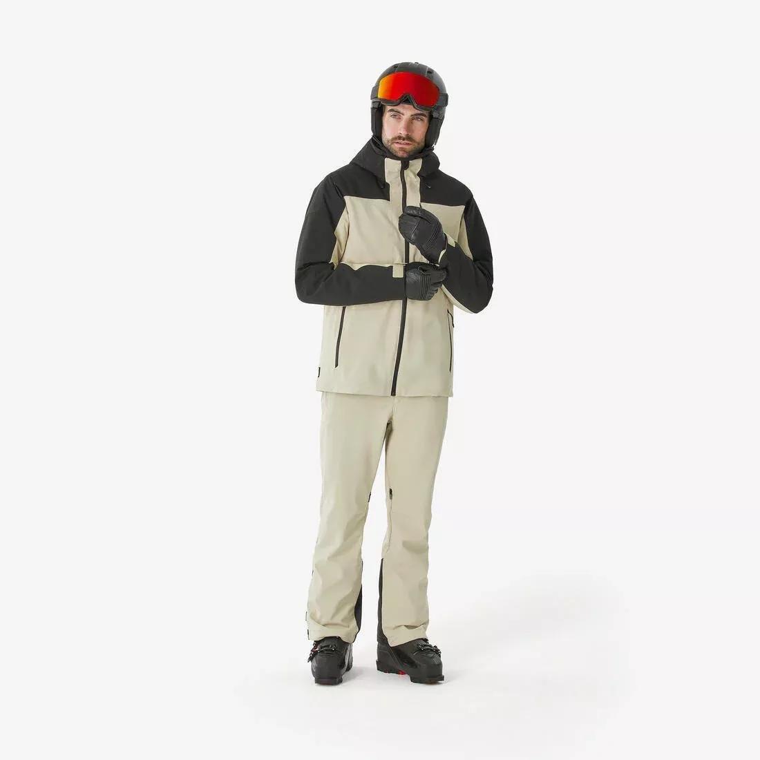 Men Warm Ski Jacket - 500, Black, 5401_000, medium
