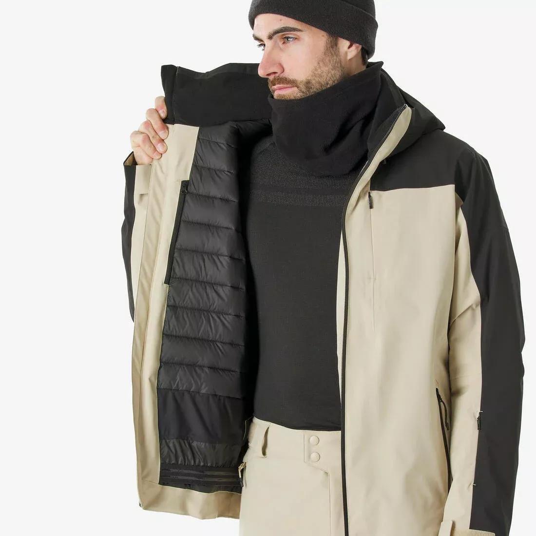 Men Warm Ski Jacket - 500, Black, 5401_000, large image number 7
