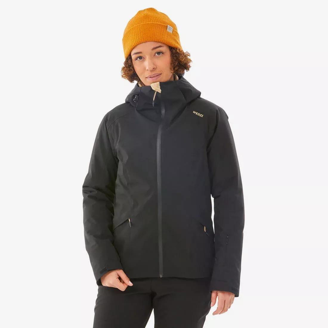 Women Ski Jacket 500, Black, No Color, large image number 1