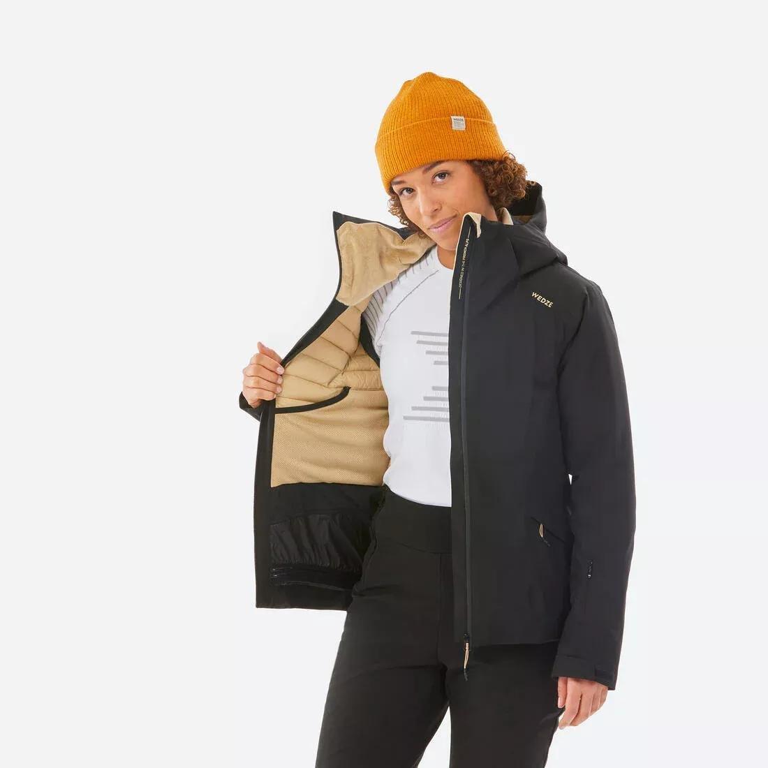 Women Ski Jacket 500, Black, No Color, large image number 14