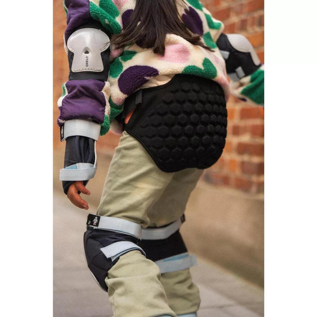 Kids Unisex Adjustable Glute/Tail bone Inline/Quad Skating & Skateboarding Crash Pad, Beige, No Color, large image number 6