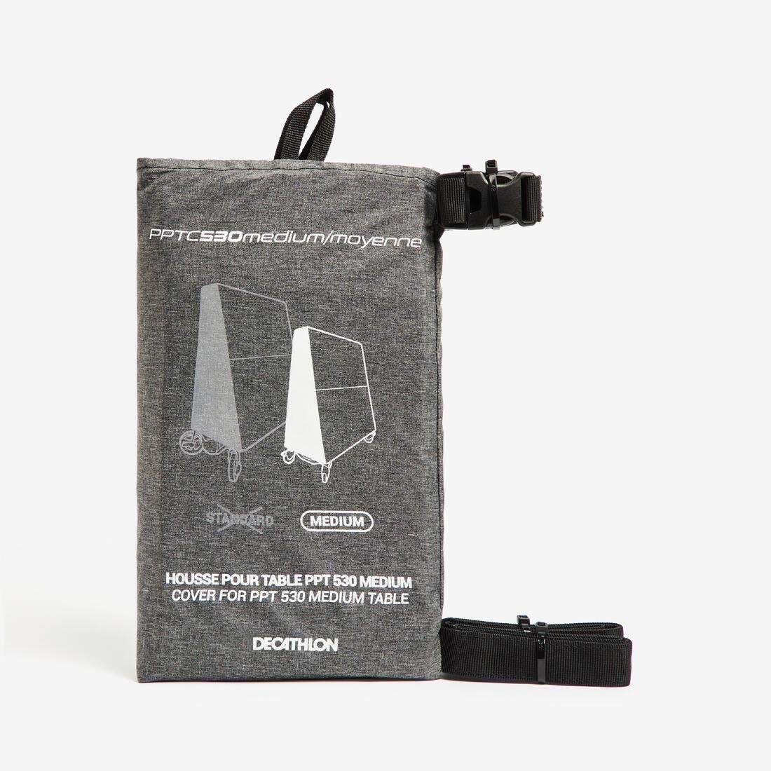 Folding Table Tennis Table Cover - PPTC530 Medium, Grey, No Color, medium