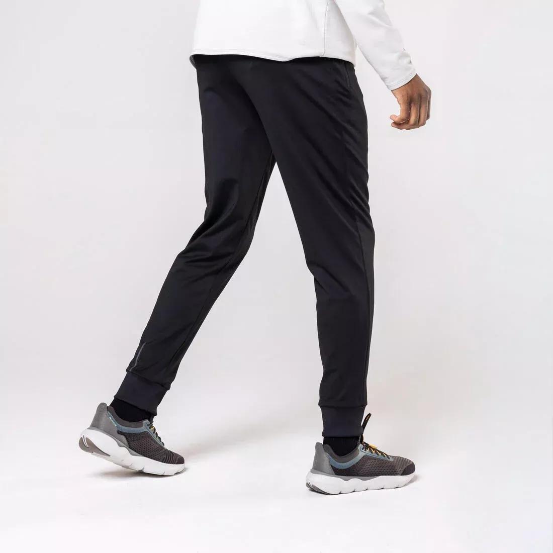 Men Joggers Pant Warm 100, Black, 5401_000, medium