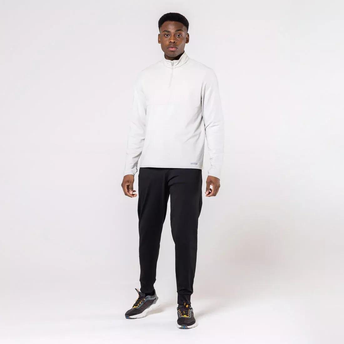 Men Joggers Pant Warm 100, Black, 5401_000, medium