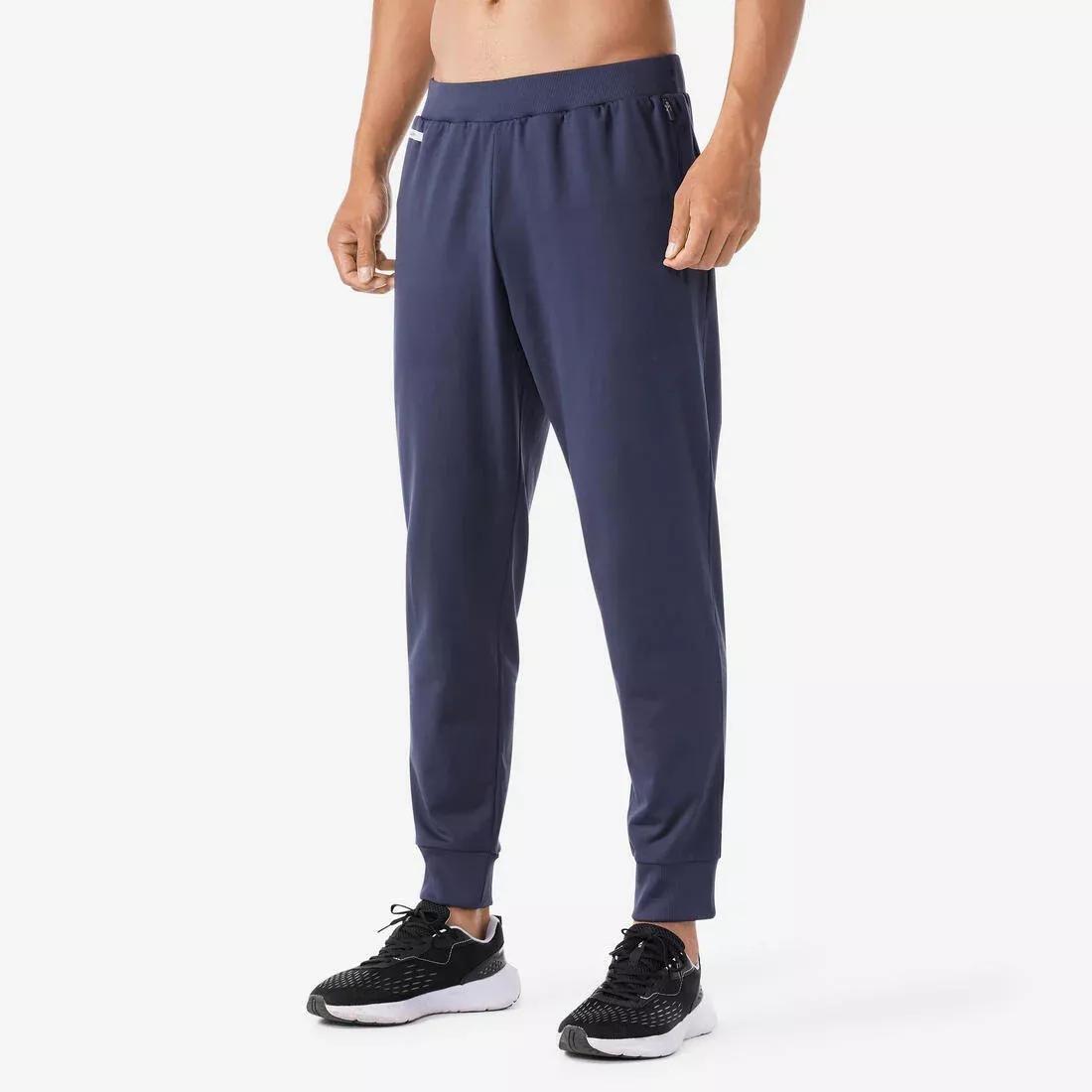 Men's Warm Running Trousers, Orange, , large image number 7