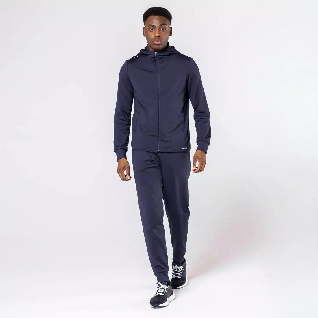 Men's Warm Running Trousers, Orange, 5401_000, large image number 10