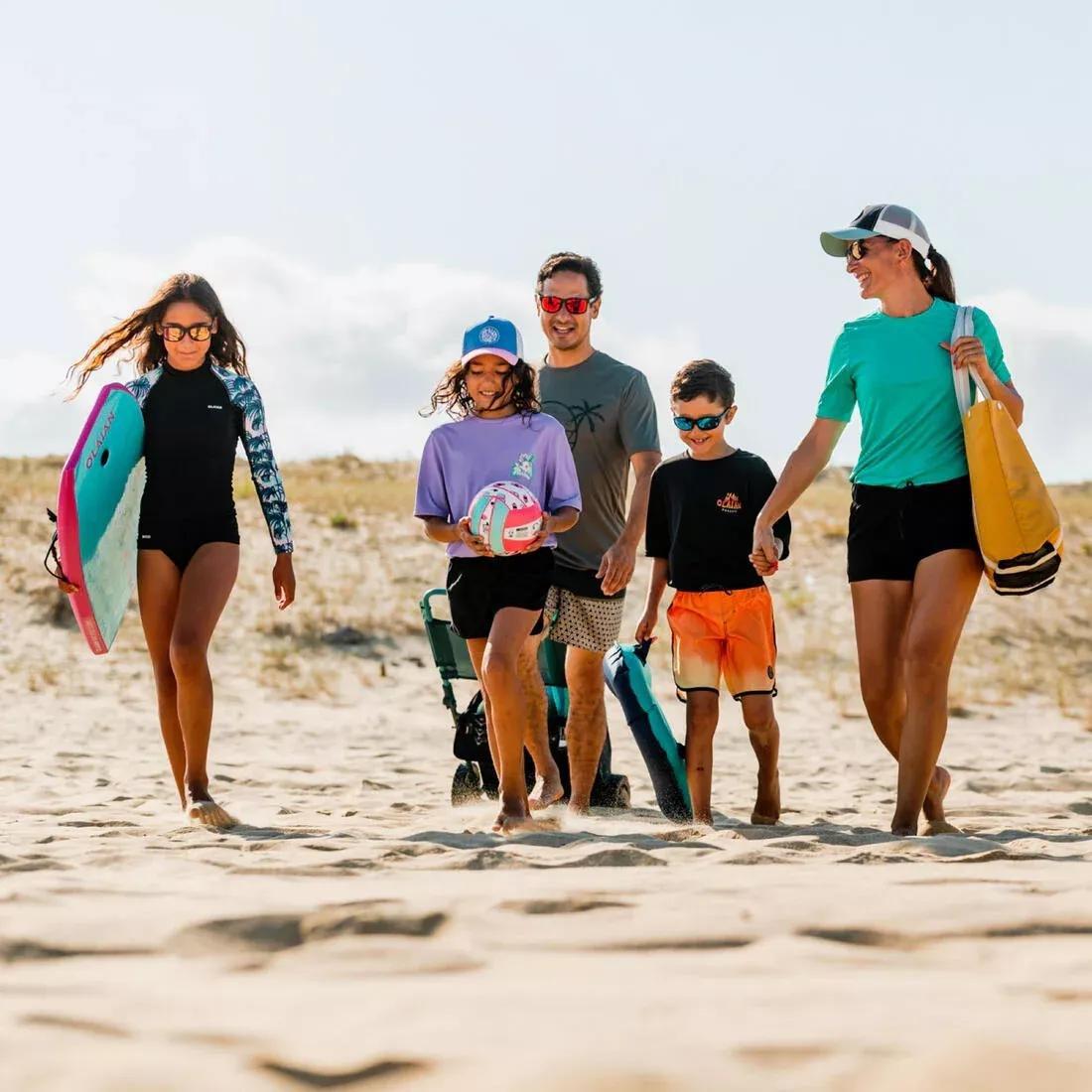 3-Person Sun Shelter Beach Parasol - Upf50+ Iwiko 180, Blue, No Color, medium