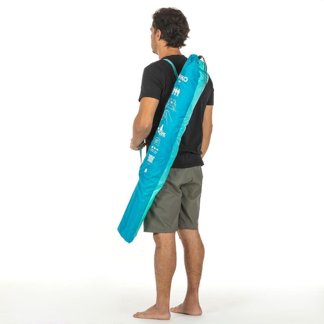 3-Person Sun Shelter Beach Parasol - Upf50+ Iwiko 180, Blue, No Color, large image number 9