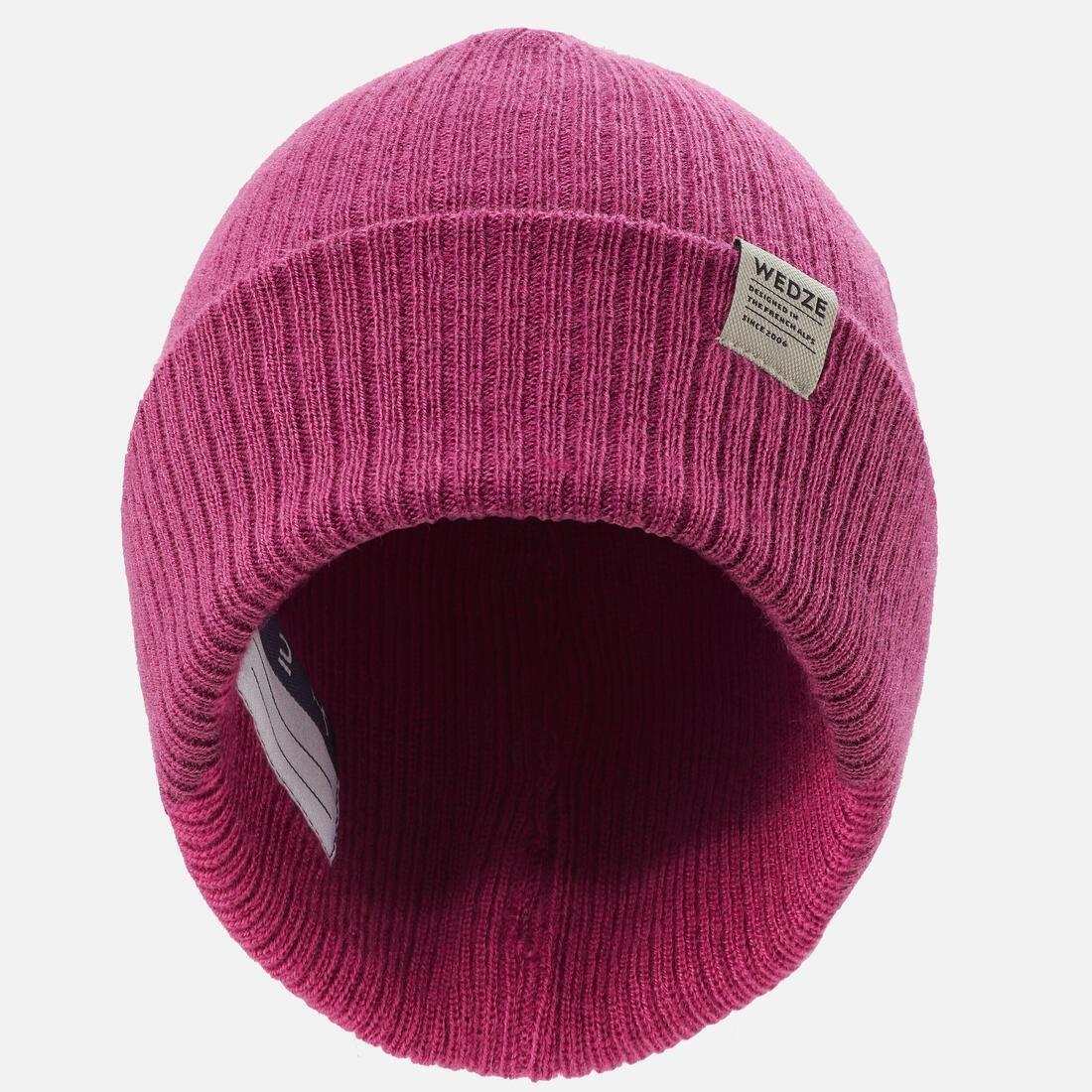 MAGENTA PURPLE KIDS' SKI HAT - FISHERMAN, No Color, large image number 1